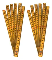 Comprar Kit 2x Metro Sueco De Fibra Gravado 2 Metros Com 10 Dobras