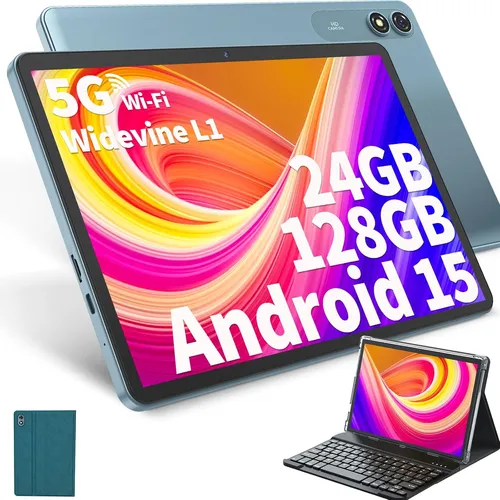 Tablet Android 15, 10'' 24gb (4+20) Ram + 128gb Rom, Verde