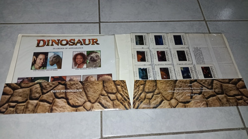 Disney Dinosaurio Material De La Película Micro Fichas Guión (Usado)