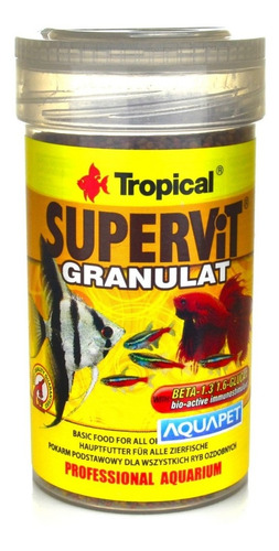 Ração Tropical  Supervit Granulat 55g Ideal Tetras E Bettas