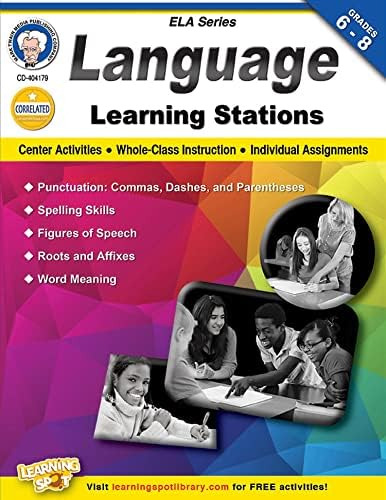 Libro: Mark Twain Language Learning Stations, Grades 6 8