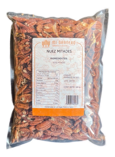 Nuez Pecana Pecanera Mitades 1 Kilo 