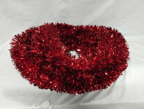 10 Mt Escarcha Feston Ext Calle 10cm Alambre Galvanizad Rojo