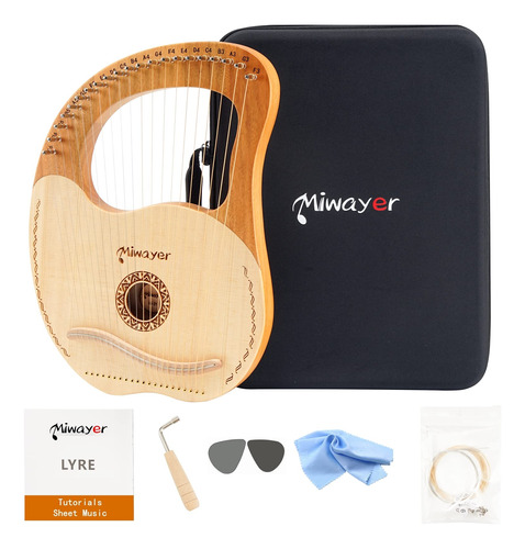 Miwayer Lyre Harp 7, 10, 16, 19, 21 Cuerdas, Instrumento Mus