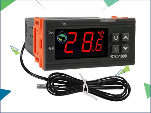 Controlador De Temperatura, Termostato, Incubadora, Stc-1000