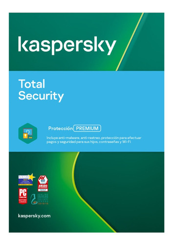 Antivirus Total Security Kaspersky 1 Dispositivo 2 Años Digi