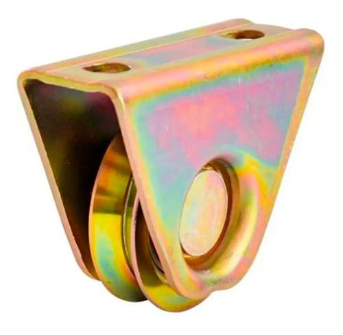Imagen 2 de 5 de Rueda Para Porton Corredizo 90mm Con Base Placa Cerrada