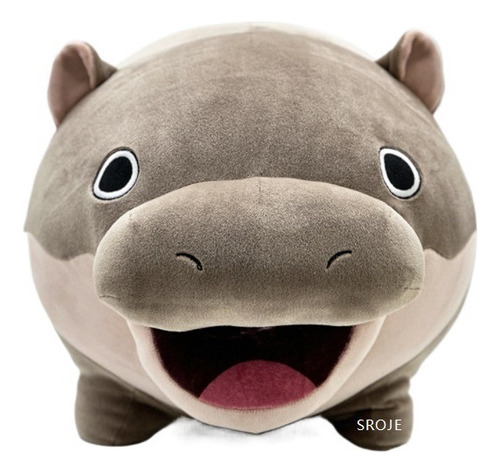 D M Sroje Cojín De Peluche De Juguete De Hipopótamo Moo Deng
