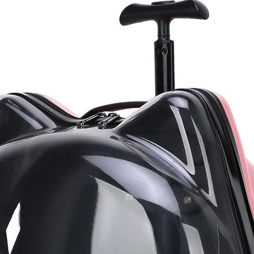 Mochila Con Ruedas Para Perros Y Gatos, Cápsula Rosa