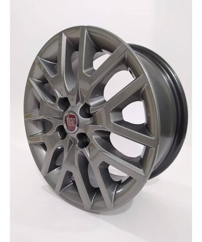 Jogo De Rodas Fiat Argo Trekking Aro 15 4x98 - S15 Gb Cor Grafite-brilhante
