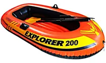 Comprar Bote Lancha Inflable 2 Personas Inflador +remos Explorer 200