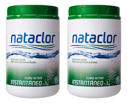 2 Unidades Cloro Instantáneo Nataclor X 1kg