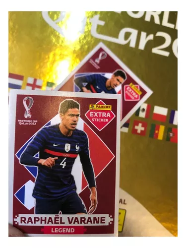 Figurinha Copa 2022 Raphael Varane Legend Bordo