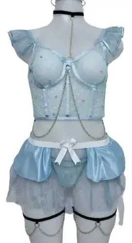 Qq Zx Zzc/princesa Cinderela Lingerie Traje Fantasia Sexy