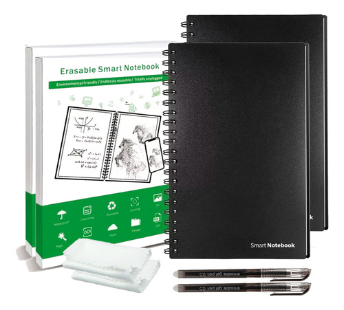 Cuaderno Inteligente Libreta Reutilizable Borrable Grande X2