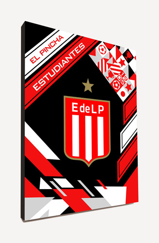 Cuadro Escudo Estudiantes La Plata 40x30 Cm