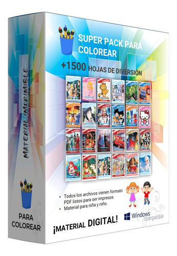 Super Pack De Libros Para Imprimir Y Colorear