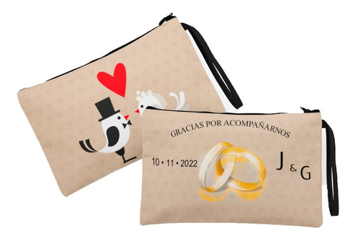 6 Bolsitos Personalizados Recuerdos De Boda Para Invitados 