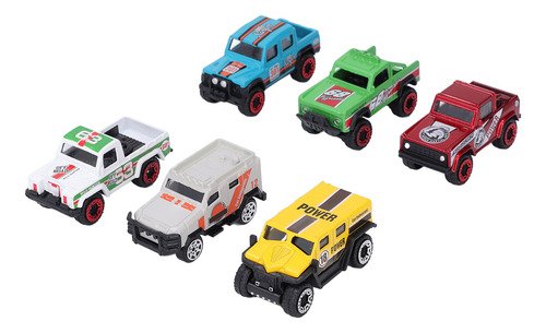 Set Alloy Cars De 6 Unidades, Simulación De Carreras De Alta