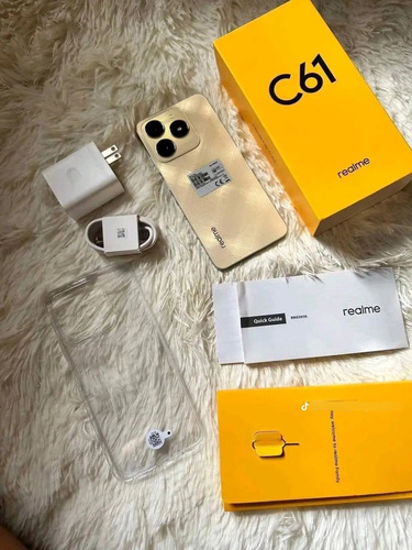 Realme C61 8gb /256 Gb / Nfc *resistente Agua Y Golpes* Sparkle Gold