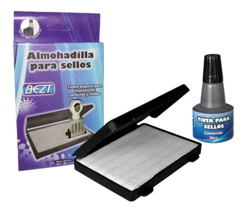 Almohadilla + Tinta Para Sellos 11,5 X 8.4 Cm