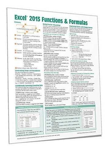Book : Microsoft Excel 2013 Functions And Formulas Quick...