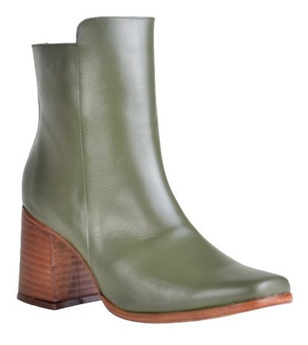Imagen 3 de 9 de Botinetas Botitas Botas De Mujer De Cuero Tiana - Ferraro