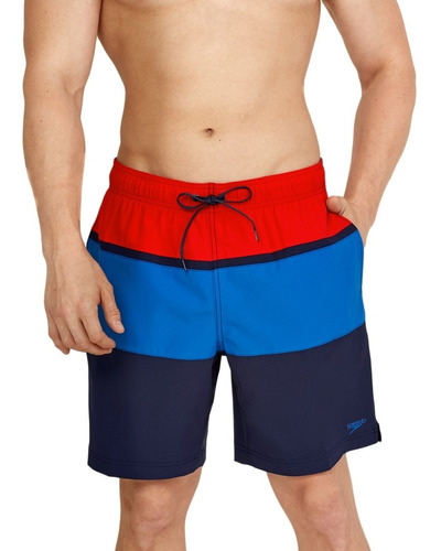 Traje De Baño Hombre Speedo Azul Colorblock 7784385600