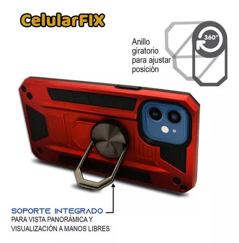 Funda Protector Uso Rudo con Clip más Mica de Cristal Gratis para OPPO A16  4g Color