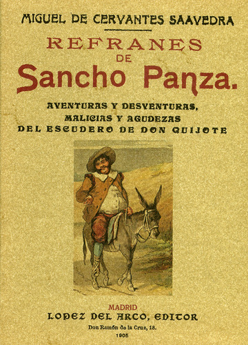 Refranes De Sancho Panza (edicion Facsimilar 1905), De Cervantes Saavedra, Miguel De. Editorial Maxtor, Tapa Blanda En Español, 2001