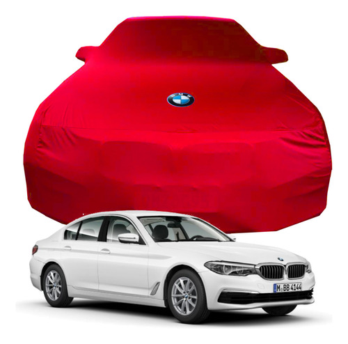 Funda de coche de tela de licra Bmw 328i, color rojo de alta calidad