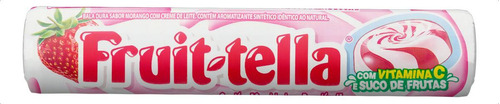 Bala Morango com Creme de Leite Fruit-Tella Pacote 41g 10 Unidades