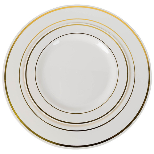 40 Láminas De Oro Línea De Plástico (20-cena-20 Postre) Set