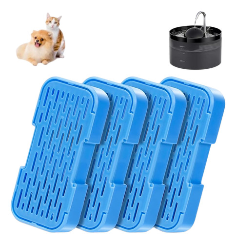 Kit 4 Filtros Para Bebedouro Fonte De Água Pet Cães Gatos