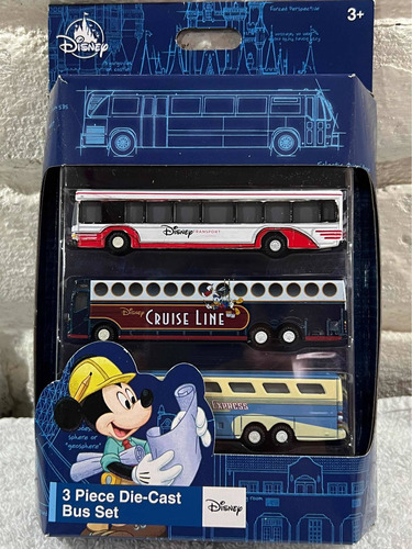 Disney Parks Bus Set  Original X3 Nuevos