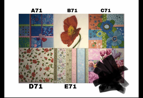 Servilletas Decoupage Set X 10 Importadas Flores Y + Flores