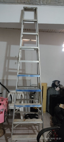 Escalera De 10 Tramos, De Aluminio
