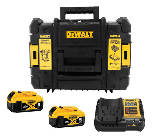 Taladro Percutor Atornillador 1/2 13mm Dewalt Dcd996p2t-b3 Amarillo 50 Hz / 60 Hz