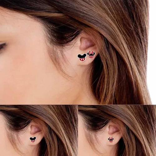 C Aros Importados Minnie O Mickey Mouse Acero Quirúrgico