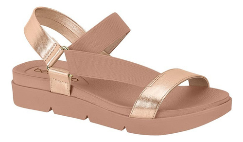 Sandalias Beira Rio 8387.505.16156 Nude/oro Rosado