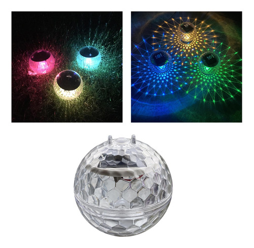 5 Paquete De 5-6 Luces Led Solares De Bola Flotante 5 Piezas