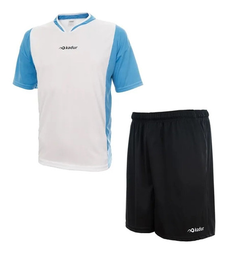 Combo Remera Tenis + Short Bolsillos Hombre Padel Kadur