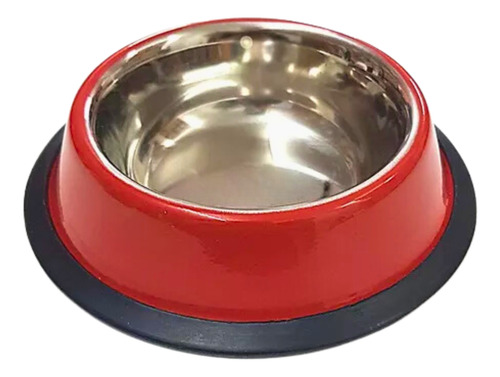 Pote Tigela Comedouro Inox Cão Cachorro Grande 34cm 2l Vmlho