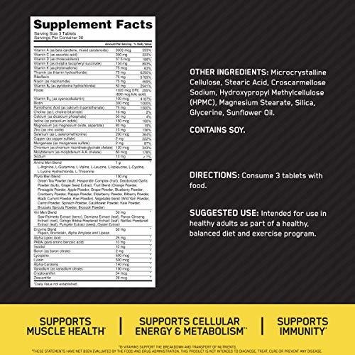 Suplemento Optimum Nutrition Opti-men, Vitamina C, Zinc Y Vi