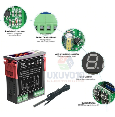 Controlador Digital Temperatura Termostato Stc 1000 + Sensor