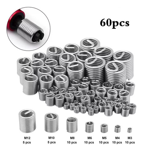 Kit De Tipos De Insertos De Rosca Para Reparar Insertos De R