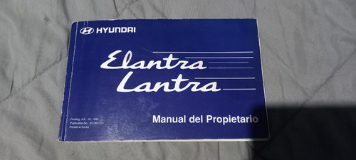 Manual Original  De Hyundai Elantra