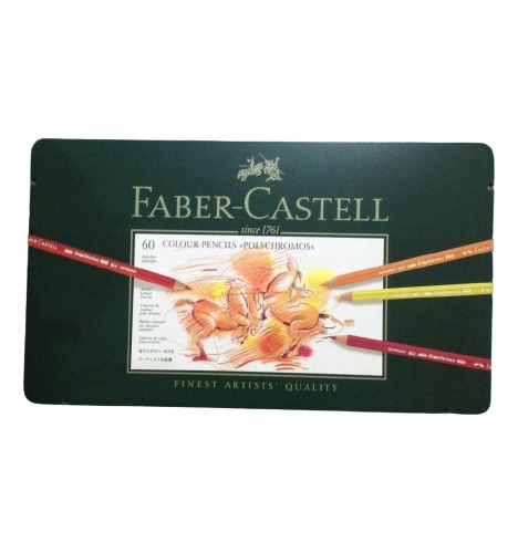 Lapices Colores Polychromo Faber-castell X60 Caja De Metal