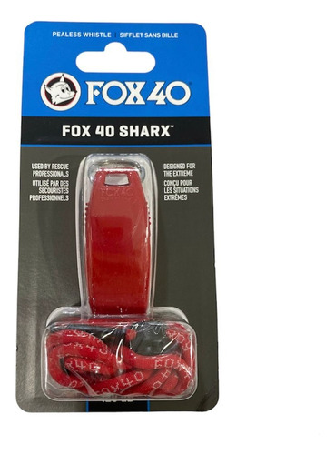 Silbato Profesional Fox 40 Sharx Collarin Referee 120 Db