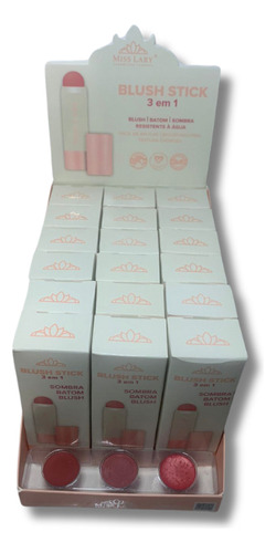 Blush Cremoso Stick 3 Em 1 Miss Lary C\18 Un Tom Da Maquiagem Multicolor